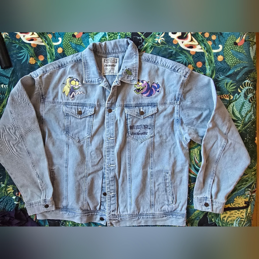 CakeWorthy Beetlejuice Denim Jacket
